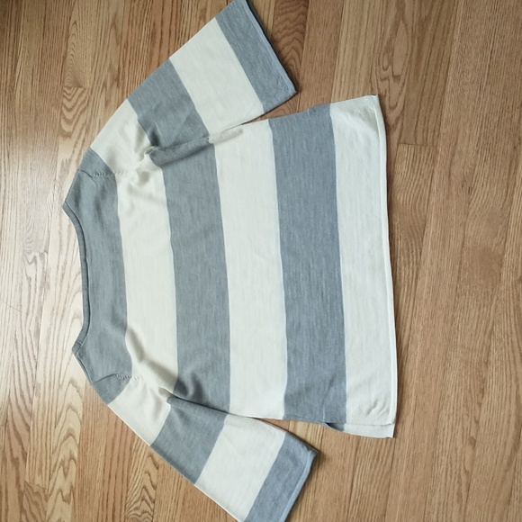 Merino wool bell sleeve striped sweater small - Picture 3 of 6